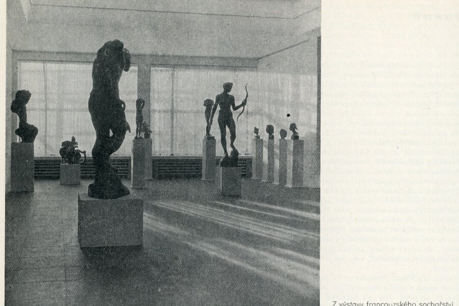 Reprodukce z časopisu: Blok, časopis pro umění, ročník II, č. 4, Brno 1948, Blok Informace o kulturní práci, s. 52